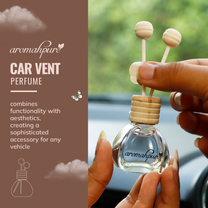 Aromahpure Premium Car Perfume Vent Clip (Oudh) 14 ml