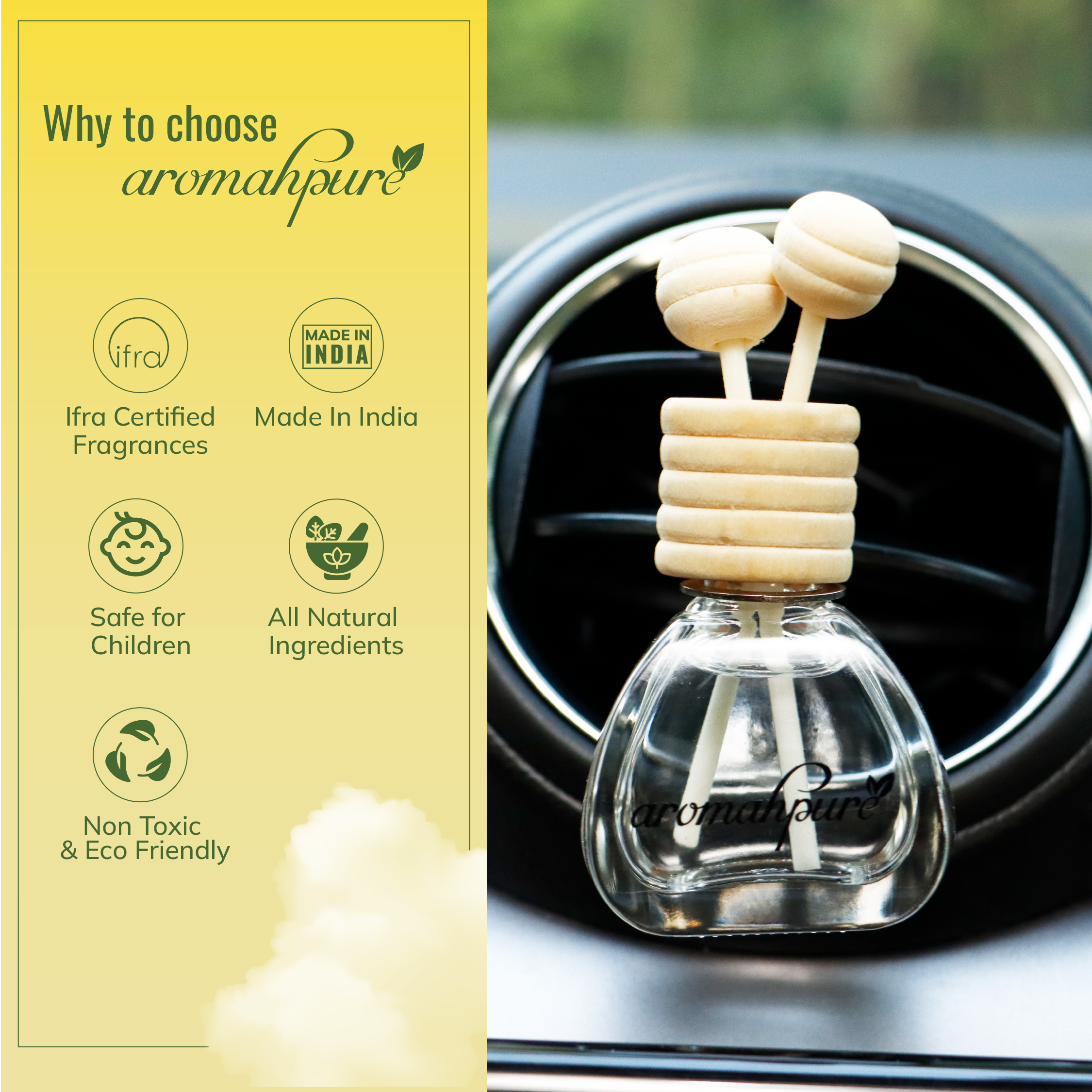 why to choose aromahpure vent car perfume