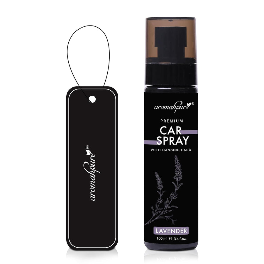 Premium Car Spray with Hanging Card - Car perfume spray | Lavender | 100 ml
