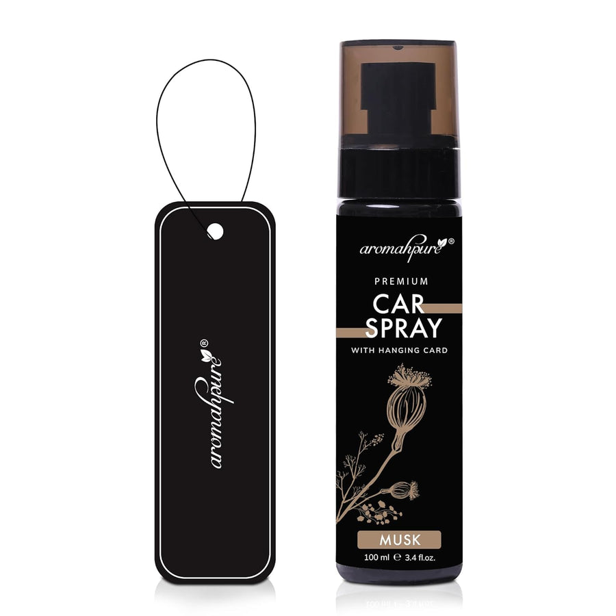 Premium Car Spray with Hanging Card - Car perfume spray | Musk | 100 ml