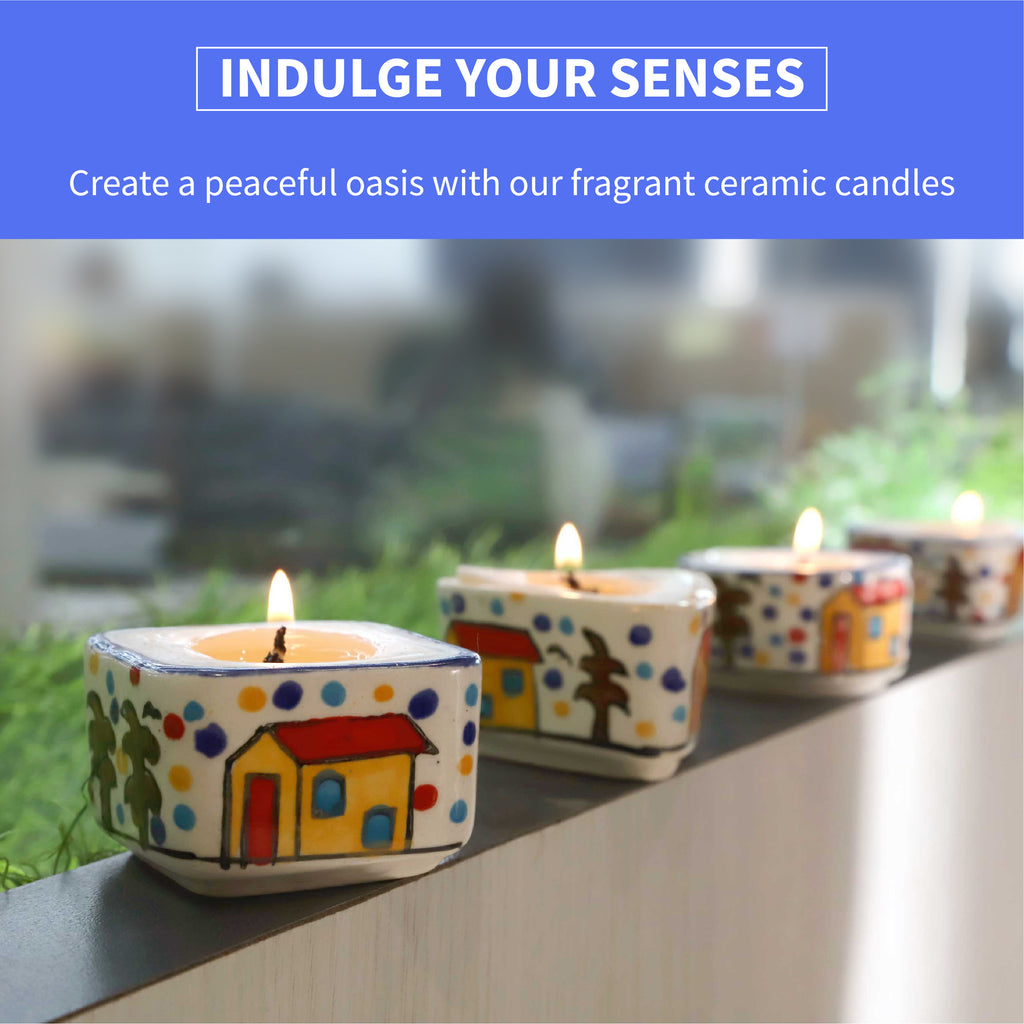 Aromahpure Ceramic Luxury Candle Jasmine - product photo
