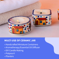 Aromahpure Scented Dripless Ceramic Luxury Candles  (Jasmine)