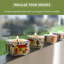 Aromahpure Scented Dripless Ceramic Luxury Candles  (Frangipani)