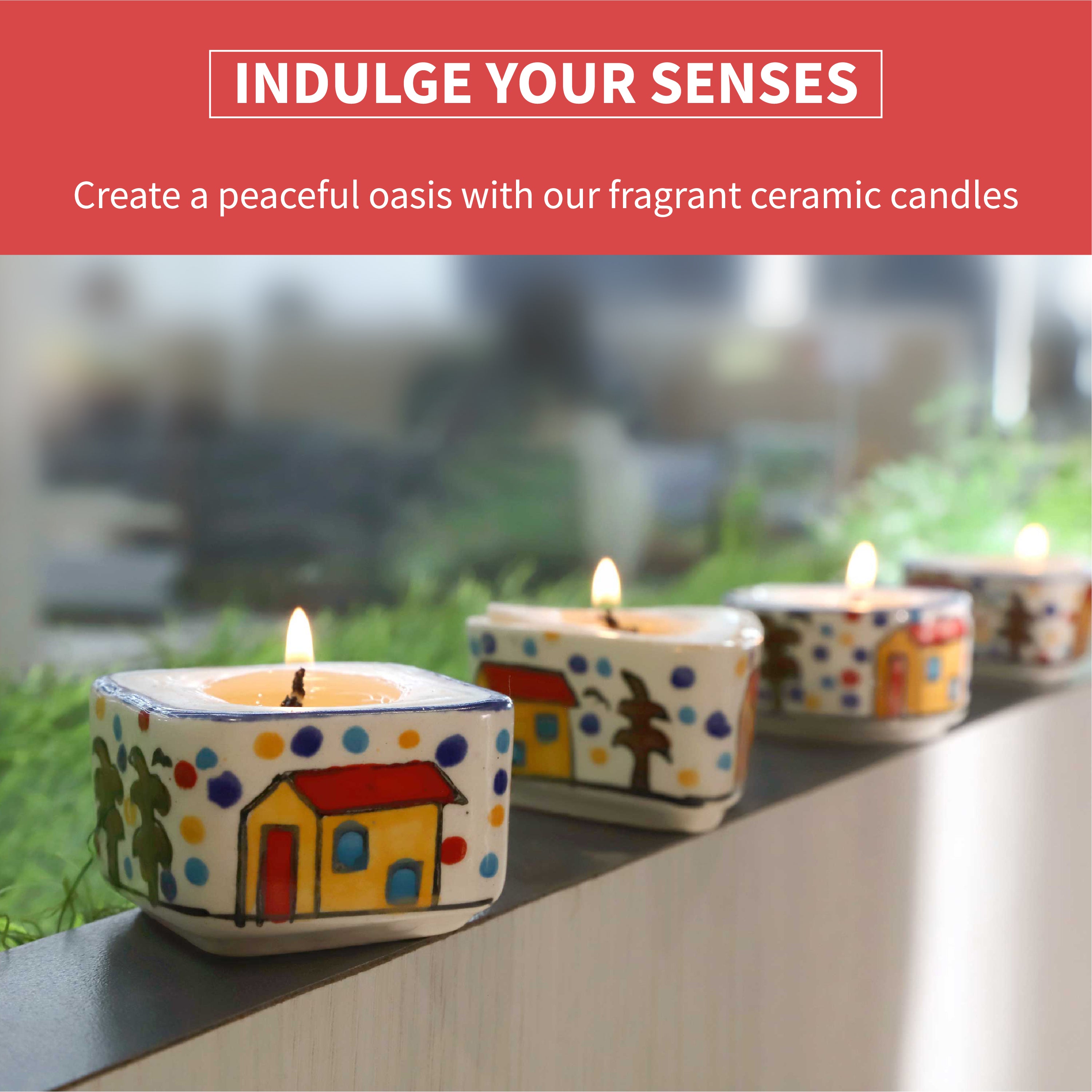 Aromahpure Ceramic Luxury Candle Rose - product photo