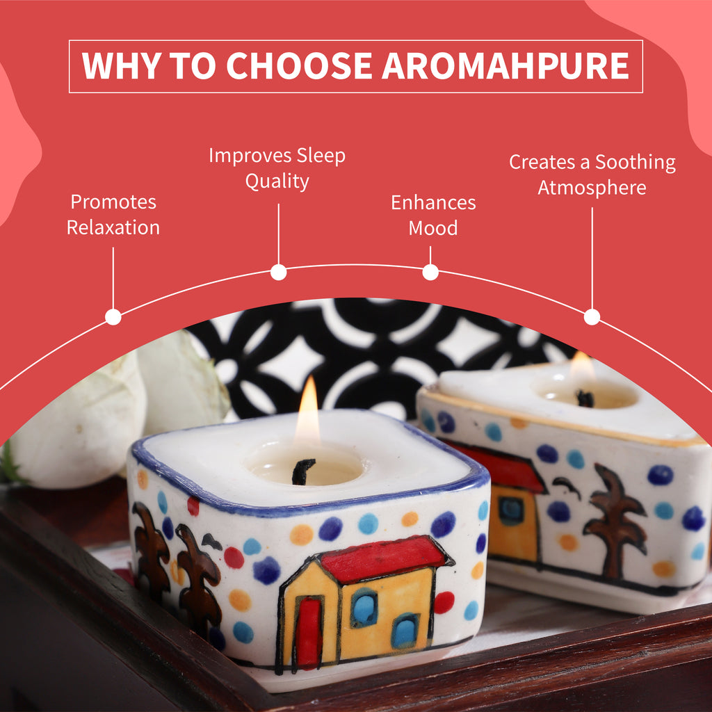 Aromahpure Ceramic Luxury Candle Rose - buy online