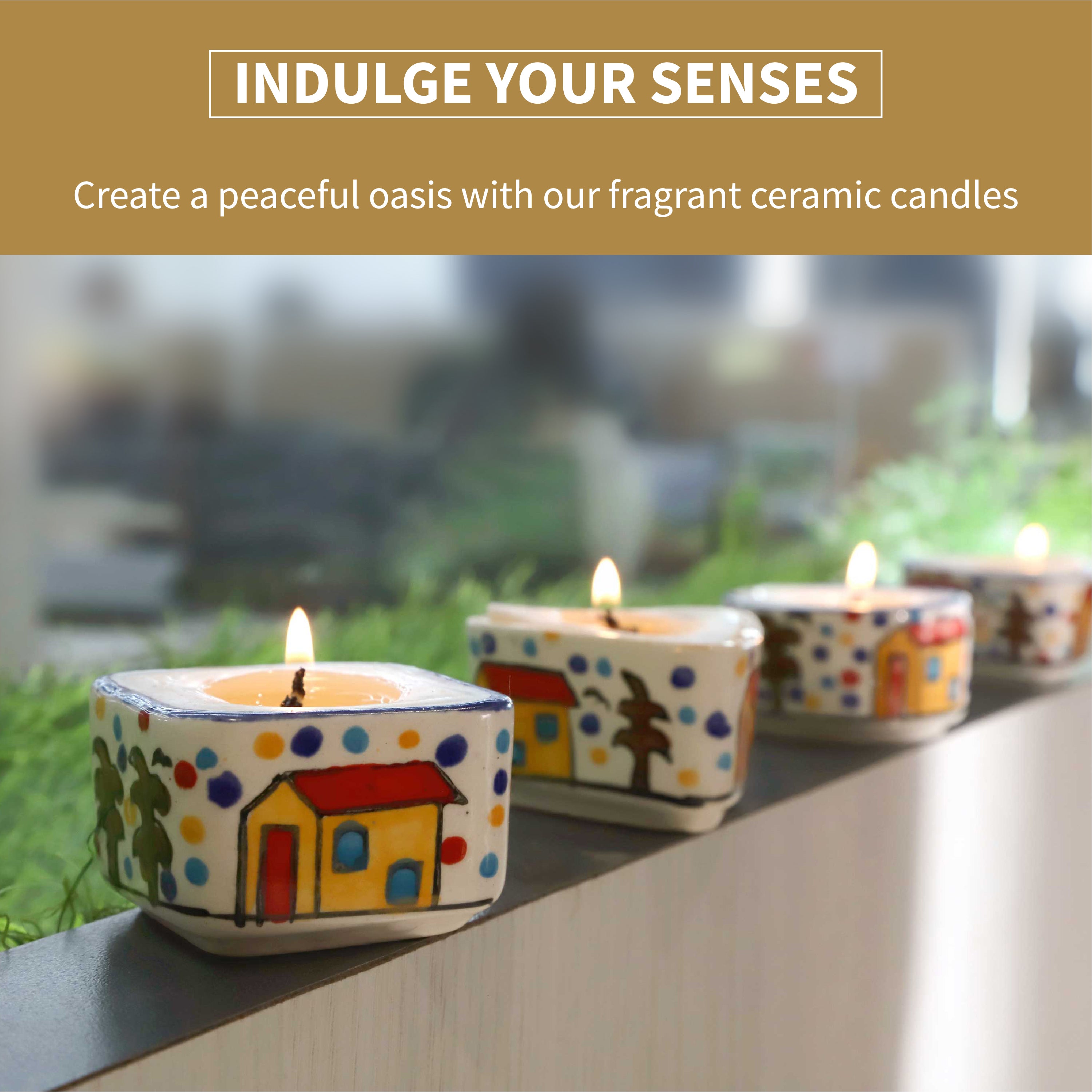 Aromahpure Ceramic Luxury Candle Vanilla - product photo