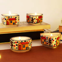 Aromahpure Scented Dripless Ceramic Luxury Candles  (Vanilla)