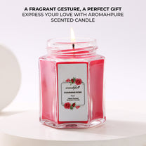 Aromahpure Soy Wax Hexa Jar Candle, 96 Hours Burning Time Guaranteed (Joyful Lavender, Charming Rose)
