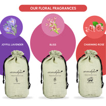 Aromahpure Premium Car Perfume Flakes with Activated Charcoal - Floral (Rose)