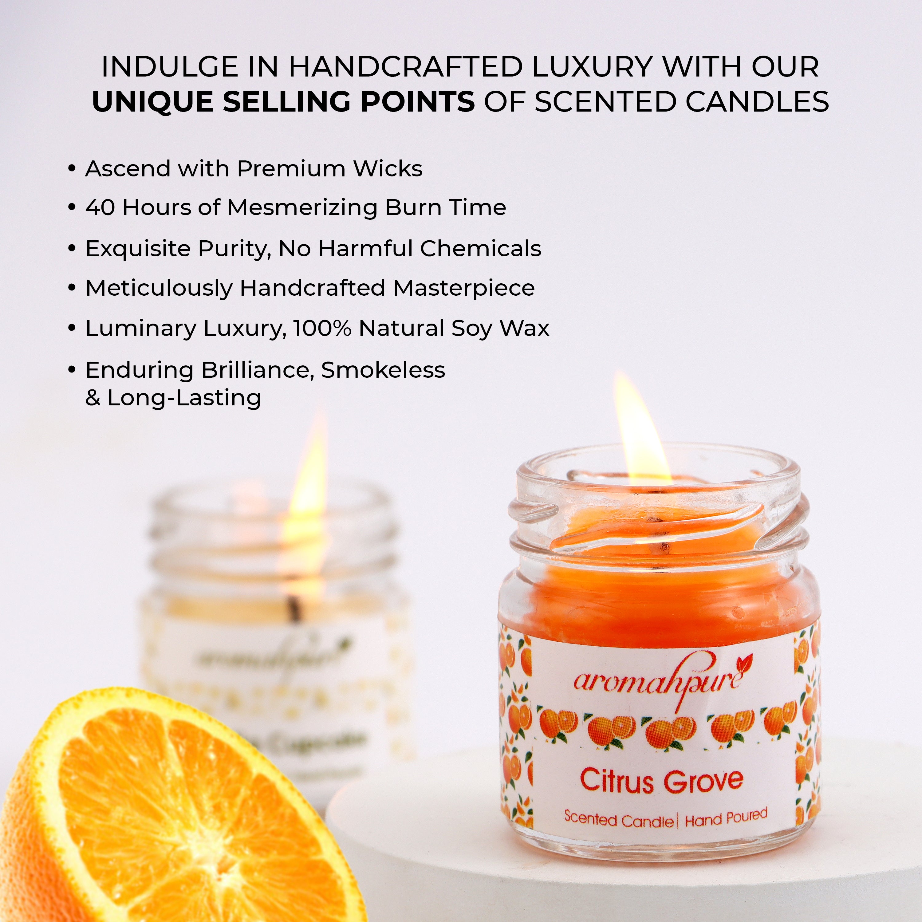 Aromahpure Round Jar Candle USP