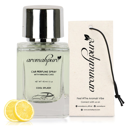 Aromahpure Refreshing Car Perfume Spray with Hanging Card (Cool Splash)