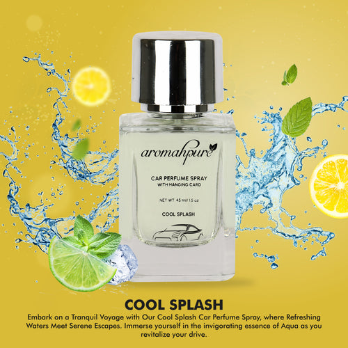 Aromahpure Refreshing Car Perfume Spray with Hanging Card (Cool Splash)