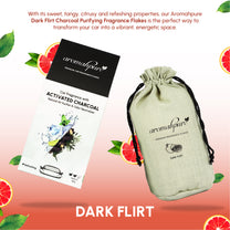 Aromahpure Premium Car Perfume Flakes with Activated Charcoal - Refreshing (Grapefruit)