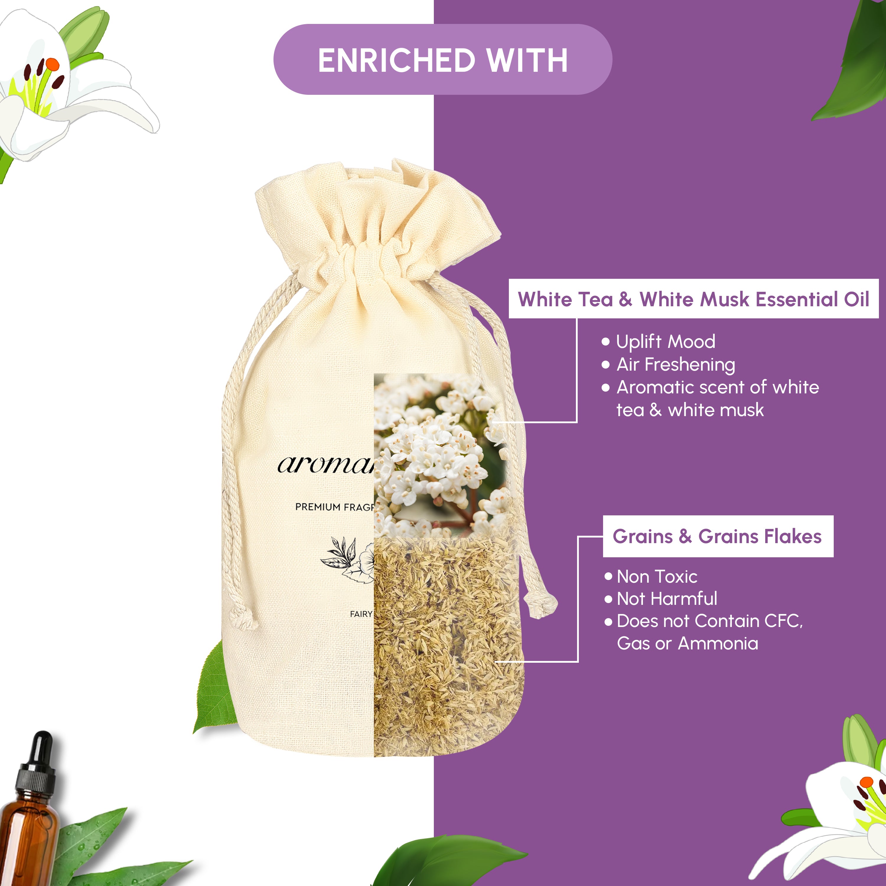 car perfume flakes fairy land enriched wirth