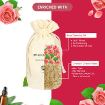 Aromahpure Premium  Flakes Car Perfume - Floral (Rose)