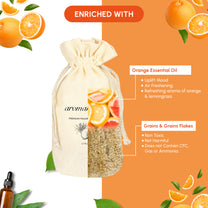 Aromahpure Premium Flakes Car Perfume - Refreshing (Orange & Lemon)