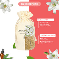 Aromahpure Premium Flakes Car Perfume - Floral Lily (Bliss)