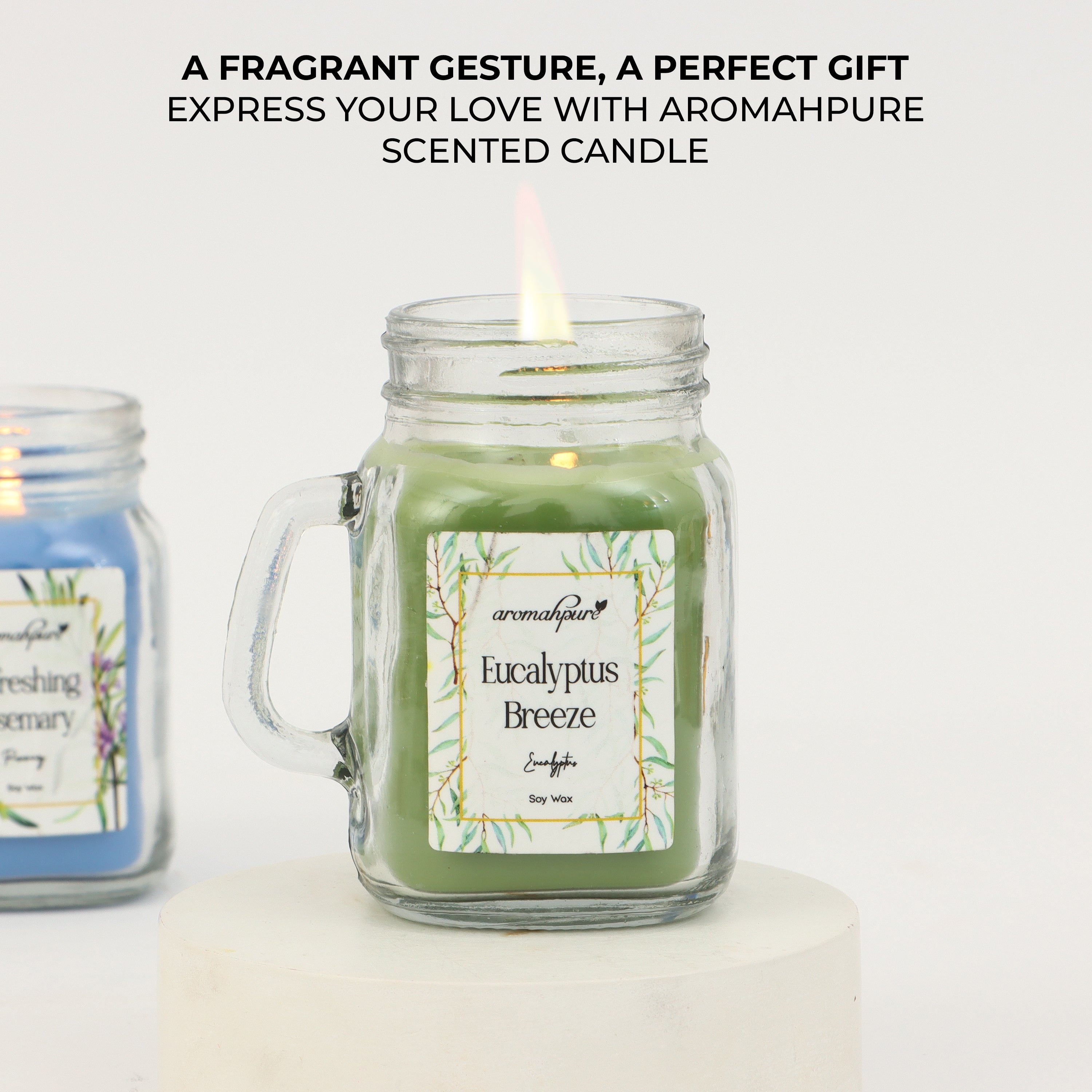 Mason Jar Scented Candles Eucalyptus