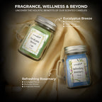 Mason Jar Candles Eucalyptus & Rosemary features