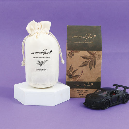 Aromahpure Premium Flakes Car Perfume Leather fragrance