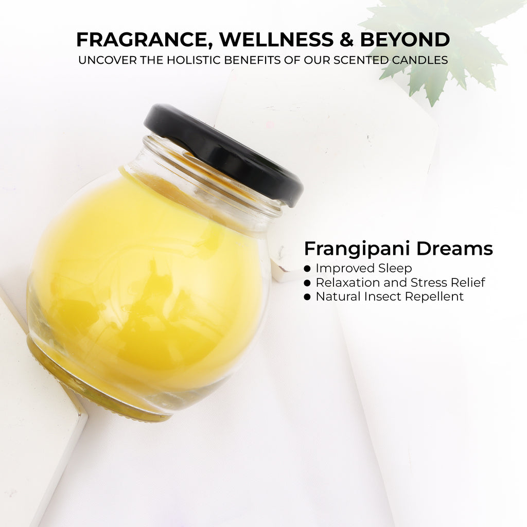 Matki Glass Jar Candles Frangipani Key features