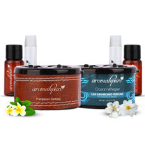 Aromahpure Dashboard Car Perfume with 50 ML Miniature Fragrance Oil (Frangipani, Watery, White Floral, Musk)