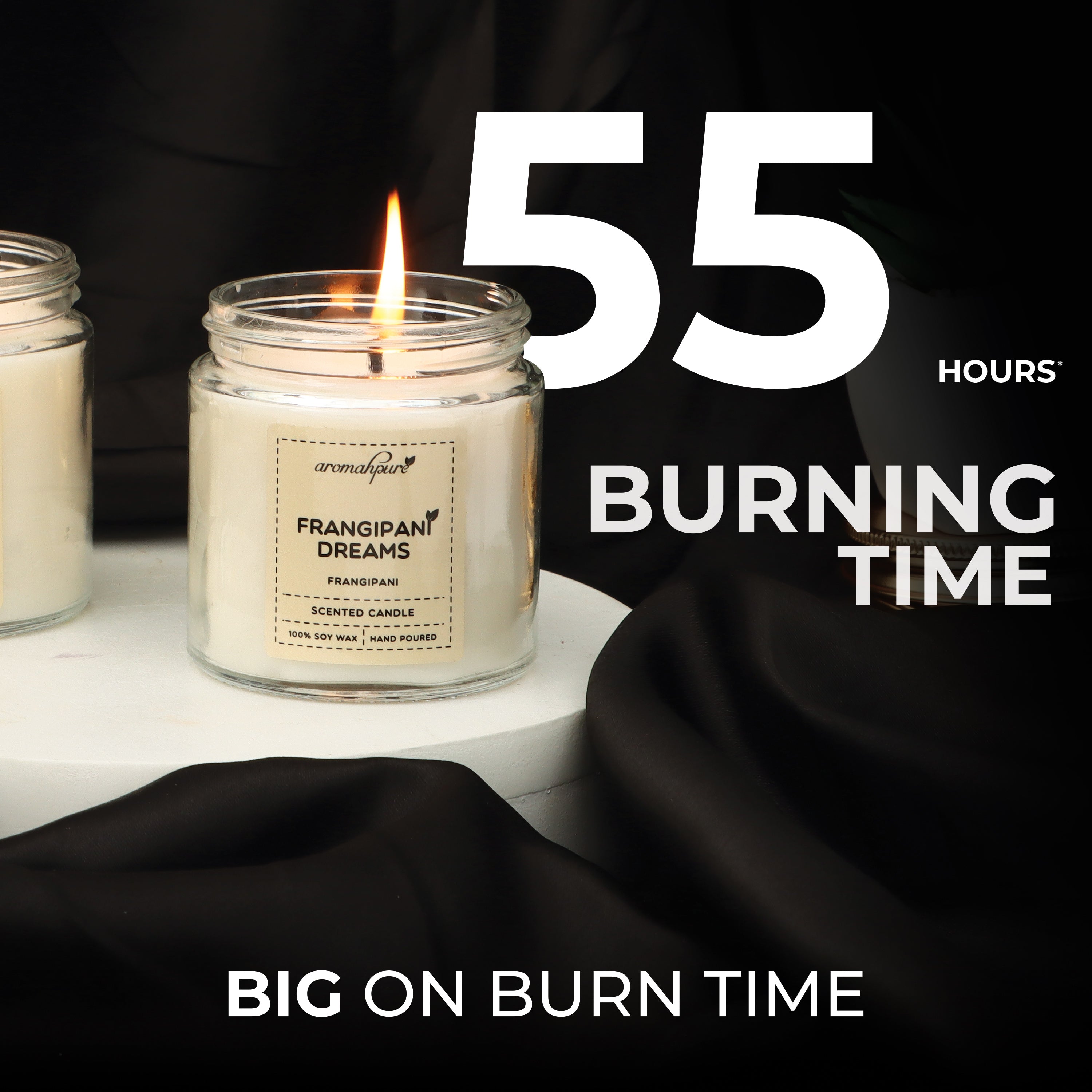 Golden Screw Jar Scented Candles 55 Hours Burning Time