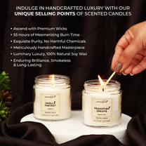 Aromahpure Soy Wax, Golden Screw Jar Candles, 55 Hours Burning Time Gauranteed (Vanilla Fantasy, Frangipani Dream)