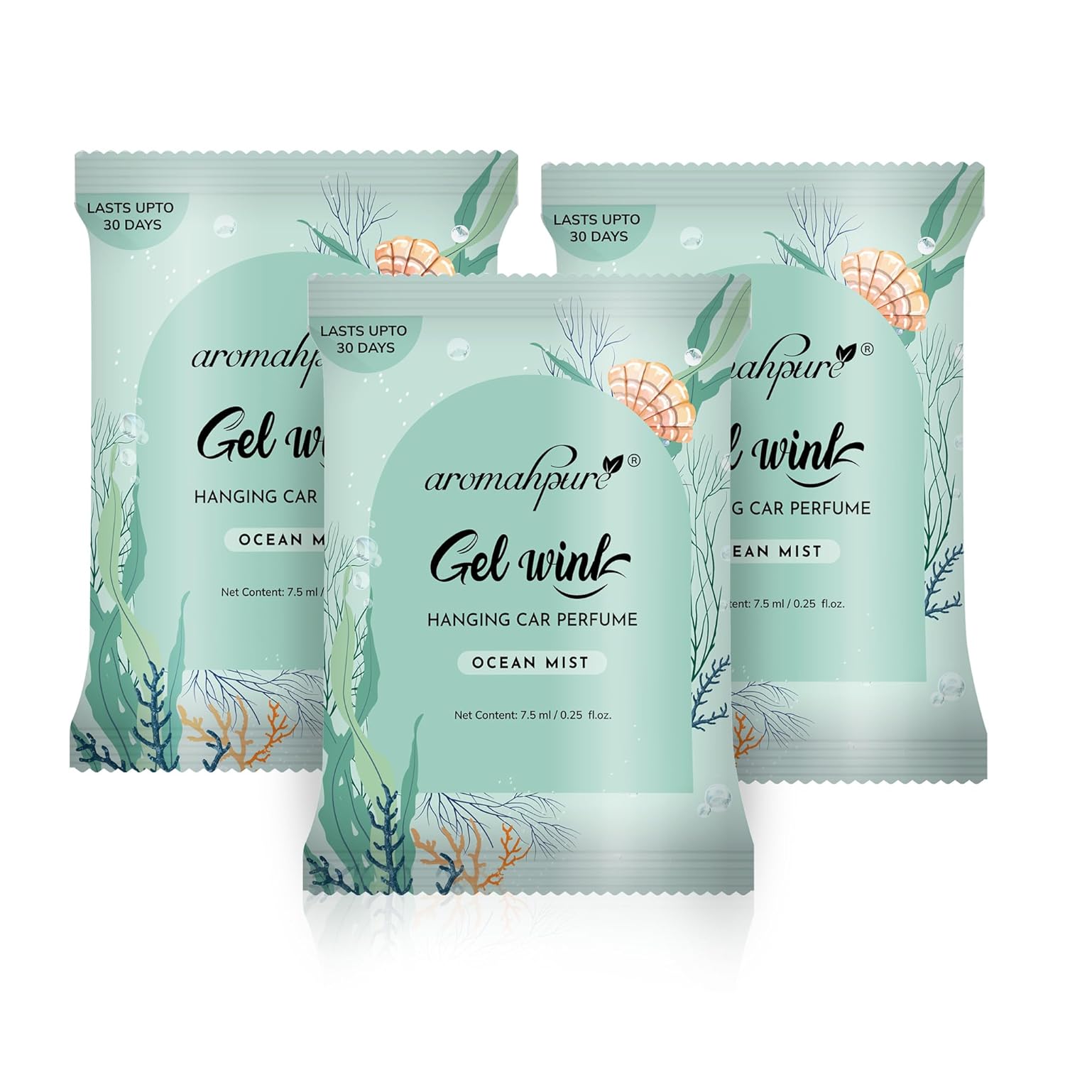 Gel Wink Car Perfume Ocean Mist pack of 3