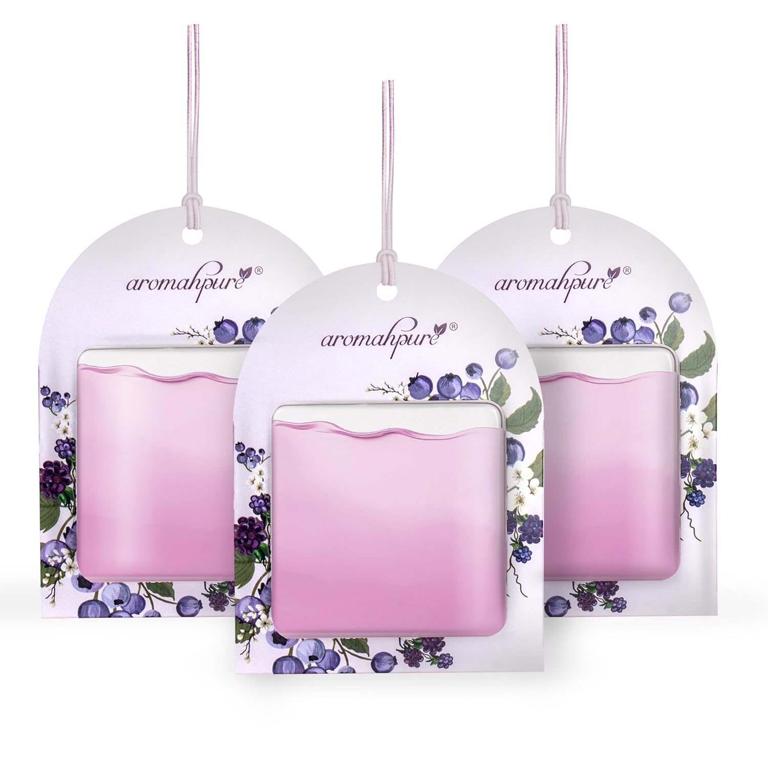 Gel Wink Hanging Car Perfume Berry Blossom Pack 3