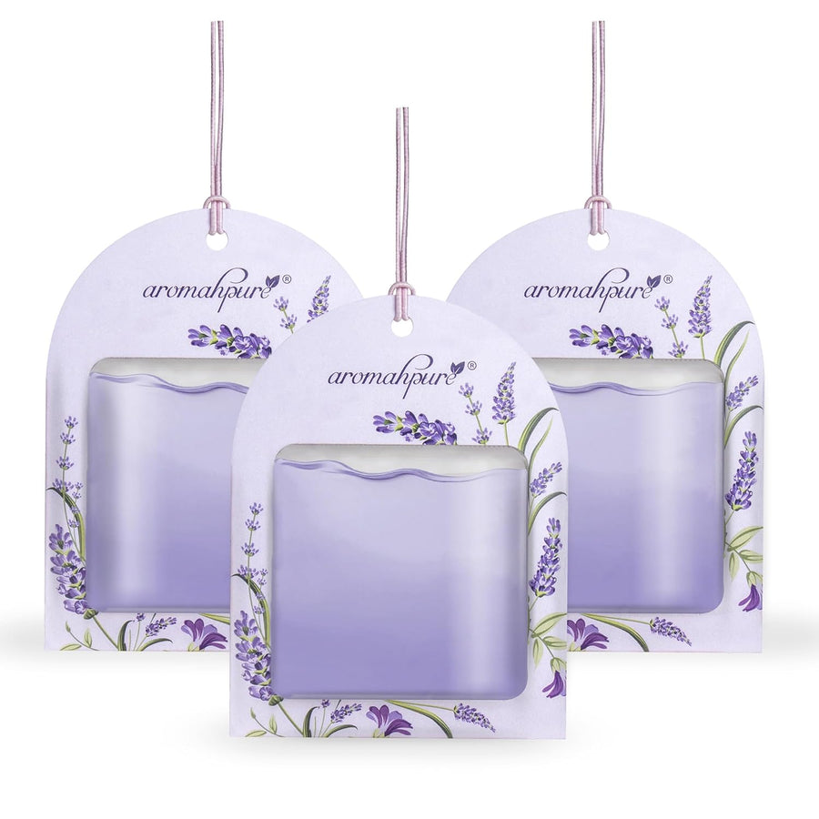 Gel Wink Hanging Car Perfume - Lavender Dream Pack of 3 | Long-Lasting Gel Based Car Air Freshener | Car Accessories | Last Up to 30 Days