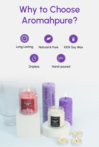 Products Aromahpure Soy Wax Glass Jar Candles