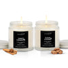 Aromahpure Soy Wax Silver Screw Jar Candles, 55 Hours Burning Time Guaranteed (Sweet Cinnamon, Sugar Cookies)