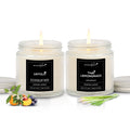 Aromahpure Silver Screw Jar Candle Untold & Thai Lemongrass Pack of 2