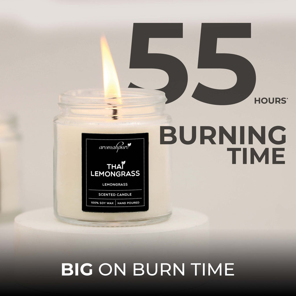 Aromahpure Screw Jar Candle 55 Hours Burning Time