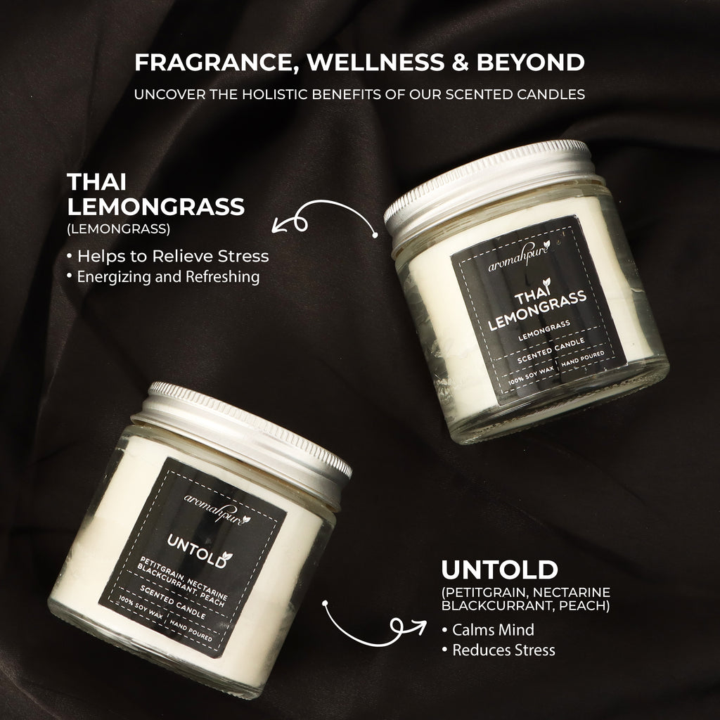 Aromahpure Screw Jar Candle Untold Lemongrass Benefits