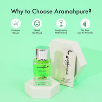 Aromahpure Fruity Car Perfume Spray with Hanging Card (Green Apple Burst)