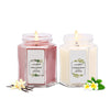 Aromahpure Soy Wax Hexa Jar Candle, 96 Hours Burning Time Guaranteed (Vanilla Fantasy, Frangipani Dreams)