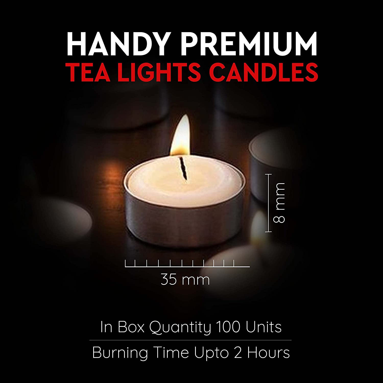 Handy premium tealight candles