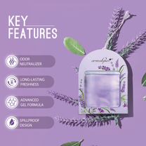 Hanging Car Perfume Gel wink Lavender Dream key features