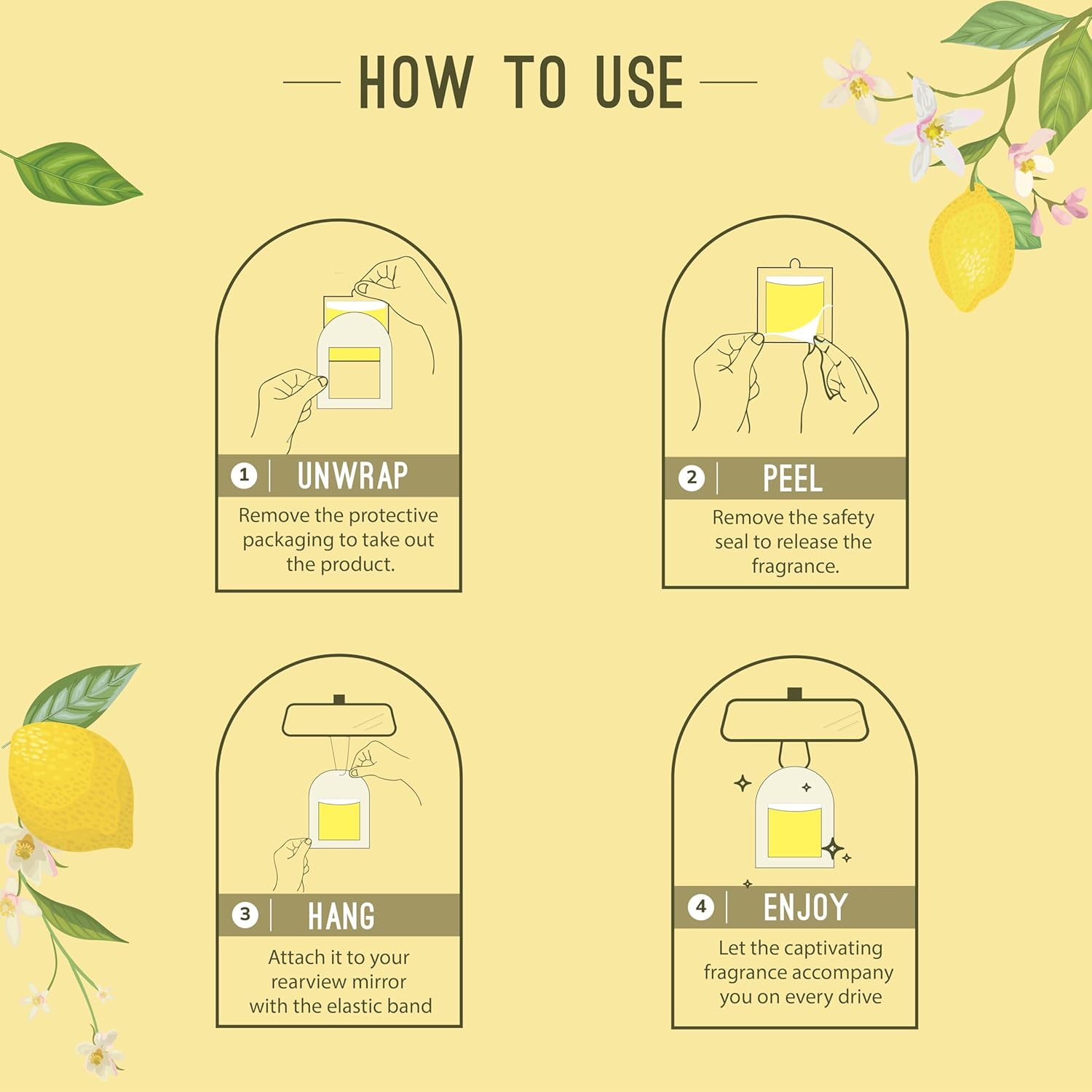 How to Use Gel Wink Lemon Zest Hanging Car perfume