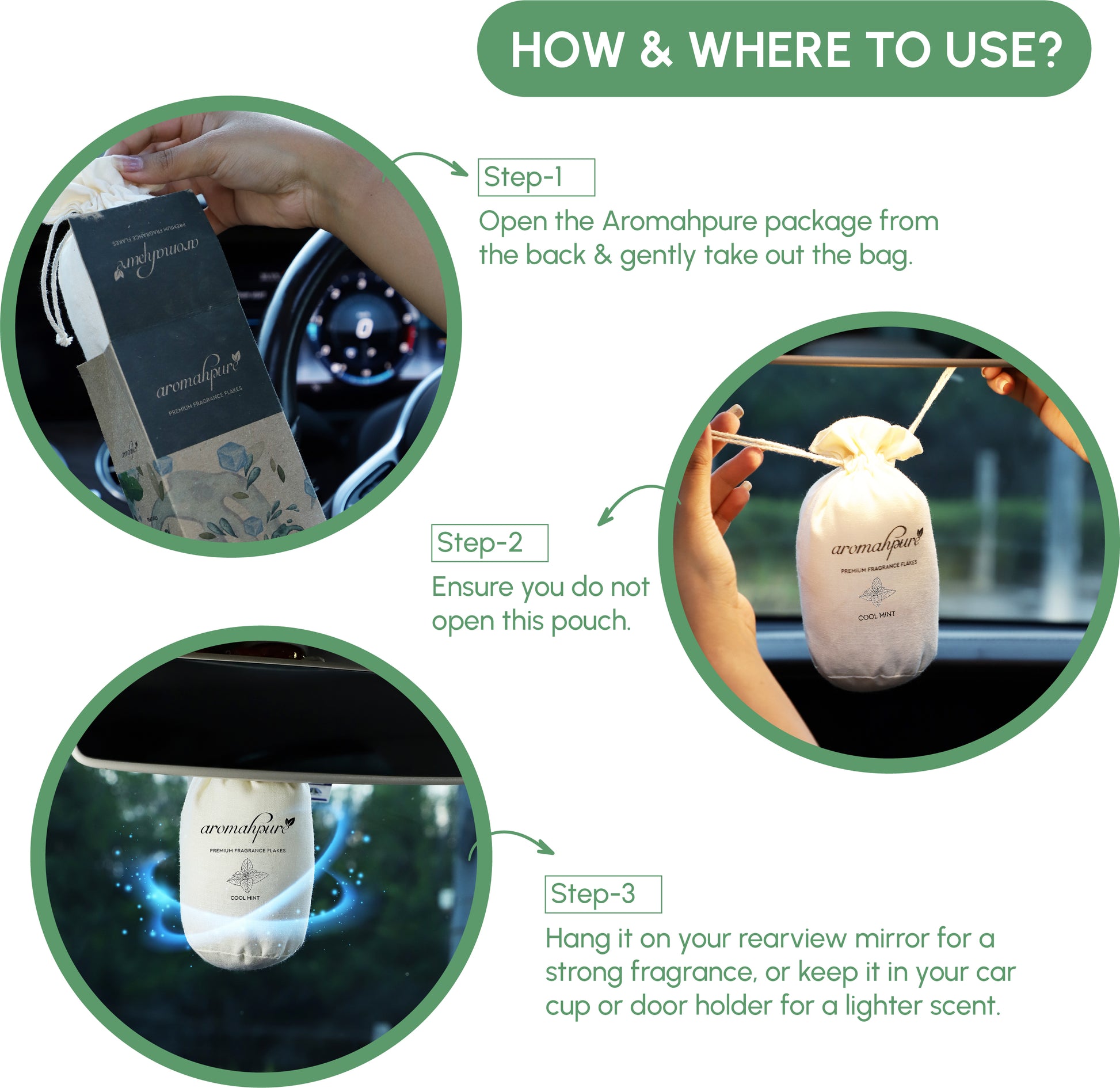 How to use car perfume flakes