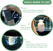 How to use car perfume flakes