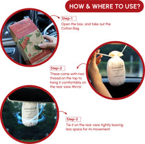 Anti smoke hanging car fragrance strawberry how to use