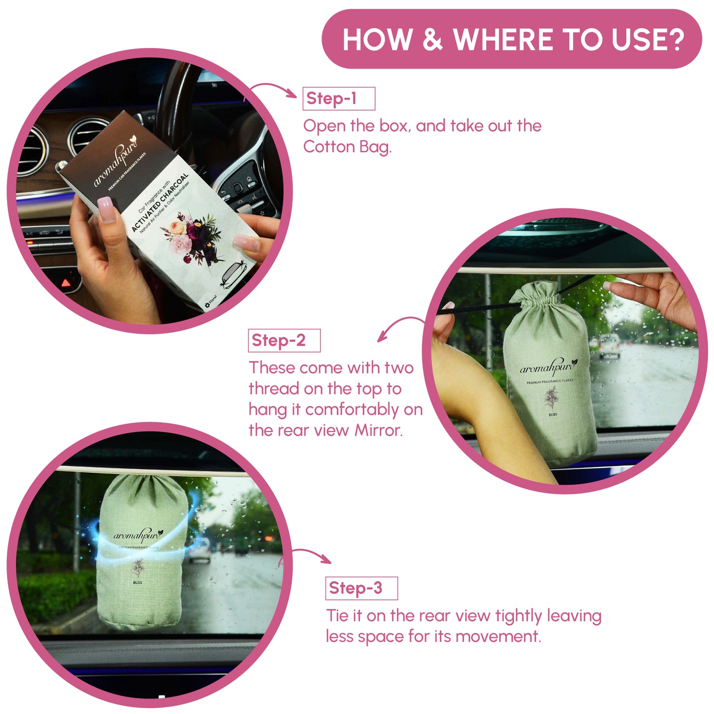 Buy LongLasting Car Perfume Online (Leafy Floral Lily) at Aromahpure