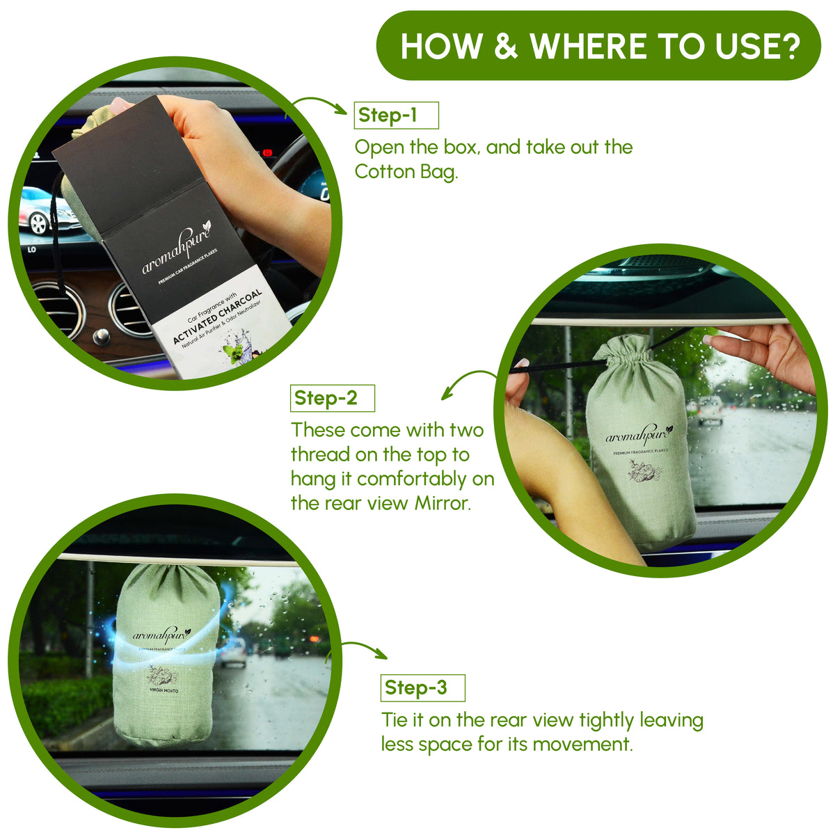 Aromahpure Car Perfume Flakes Mojito - buy online
