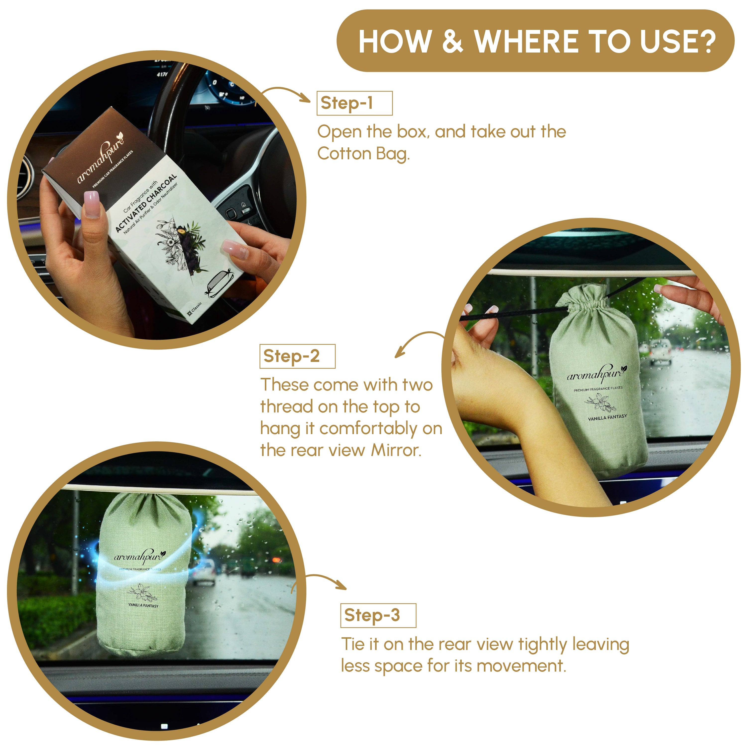 Aromahpure Car Perfume Flakes Vanilla - buy online