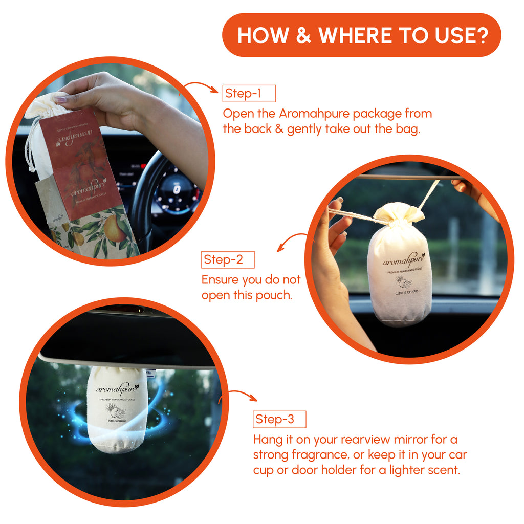 car fragrance flakes how to use watermelon