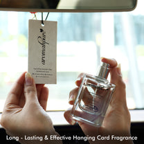 Aromahpure Refreshing Car Perfume Spray with Hanging Card (Icy Blast)