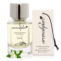 Aromahpure Floral Car Perfume Spray with Hanging Card (Jasmine Rain)